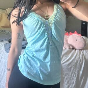 Light Blue Sleeveless Top